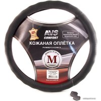 Оплетка на руль AVS GL-296M-GR A78664S M (серый)