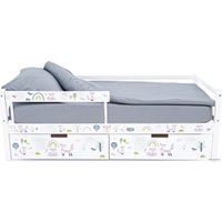 Кровать-тахта Бельмарко Svogen 1359 160x70 (белый, лисята)