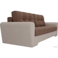 Диван Лига диванов Амстердам 100039 (рогожка, коричневый/бежевый)