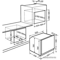 Электрический духовой шкаф Smeg SF800PO