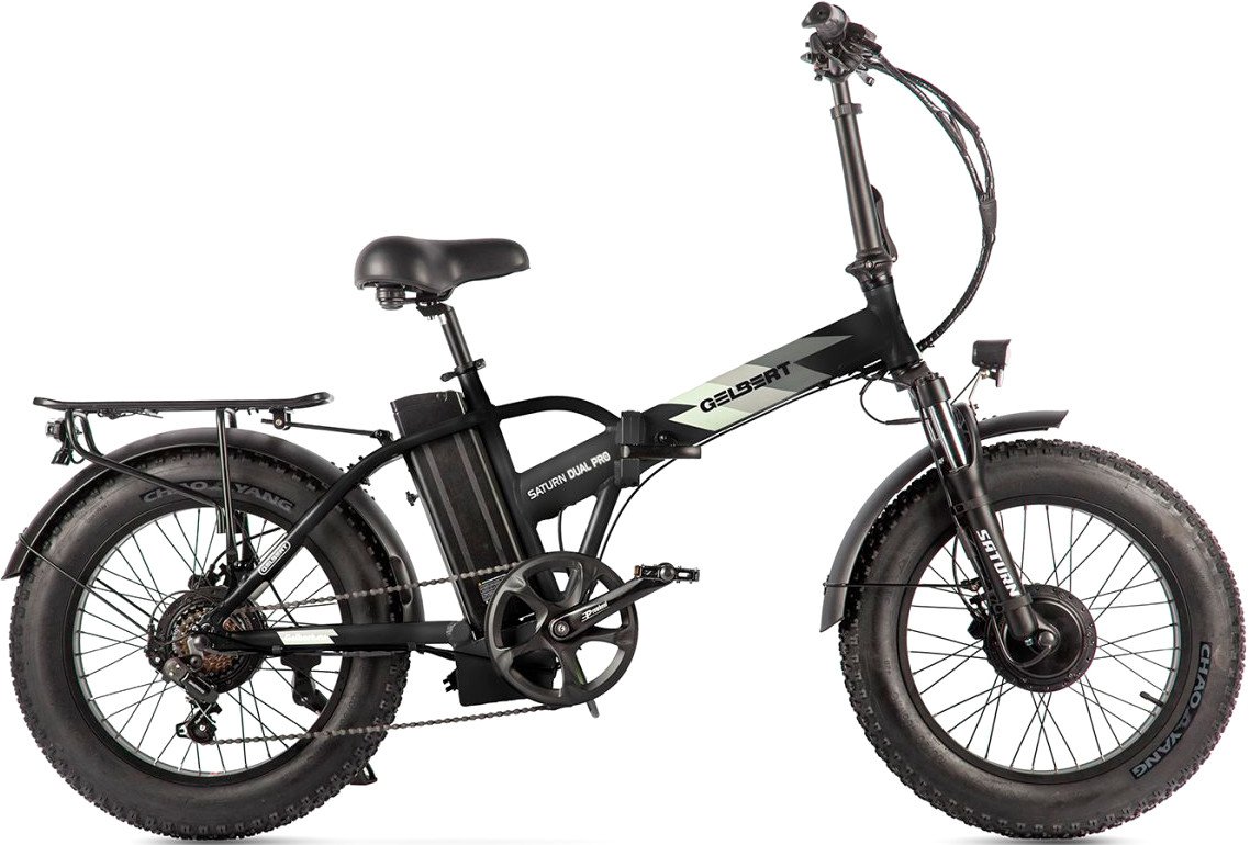 Электровелосипед Gelbert Saturn Dual PRO (черный)