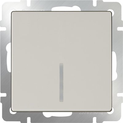 

Выключатель Werkel WL03-SW-1G-LED (слоновая кость)