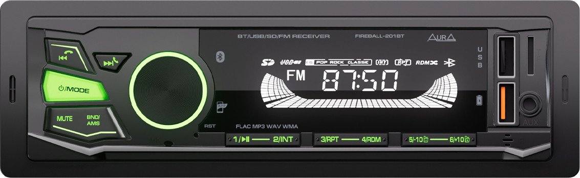 

USB-магнитола Aura Fireball-201BT