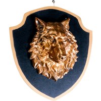 Декор Хорошие сувениры Голова волка 1341793 (бронза/черный)