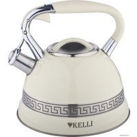 Чайник со свистком KELLI KL-4506 (бежевый)