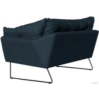 Диван Brioli Анико двухместный (J17/темно-синий)