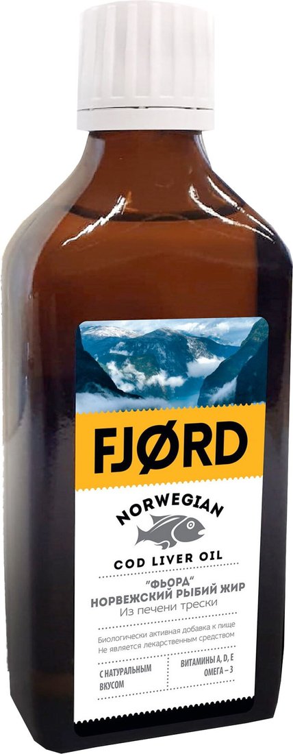 БАД Fjord Норвежский рыбий жир из печени трески (200мл)