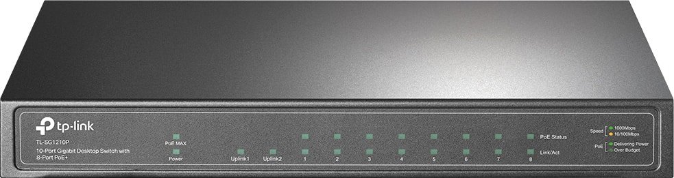 

Неуправляемый коммутатор TP-Link TL-SG1210P