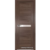 Межкомнатная дверь ProfilDoors 2.01XN L 70x200 (салинас темный, стекло Lacobel Перламутровый лак)