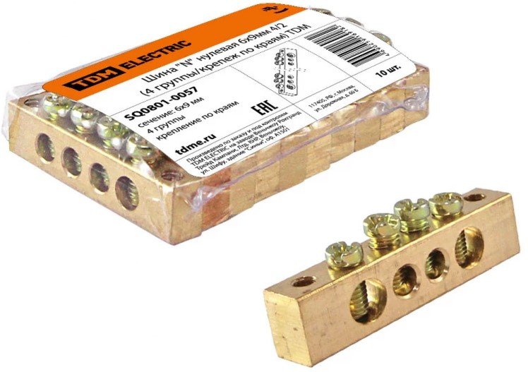 

Нулевая шина TDM Electric SQ0801-0057