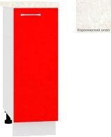 

Шкаф напольный Кортекс-мебель Корнелия Мара НШ30р (красный/королевский опал)
