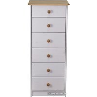 Комод Диприз Ром 6 ящиков Д 20035.1 (белый воск/антик)