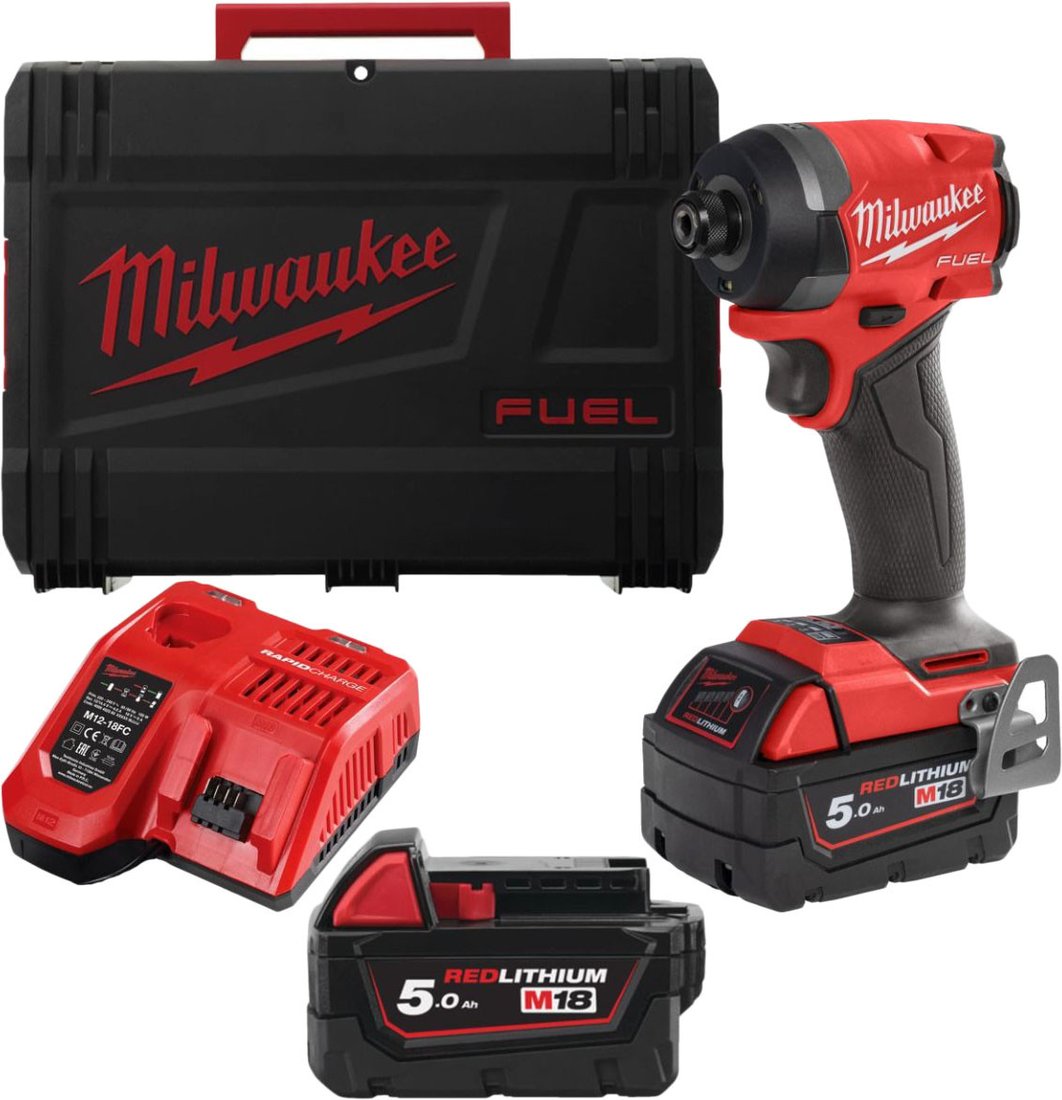 

Винтоверт Milwaukee M18 FUEL M18FID3-502X 4933479865 (с 2-мя АКБ, кейс)