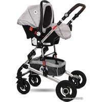 Универсальная коляска Lorelli Alba Set 2021 (3 в 1, opaline grey)