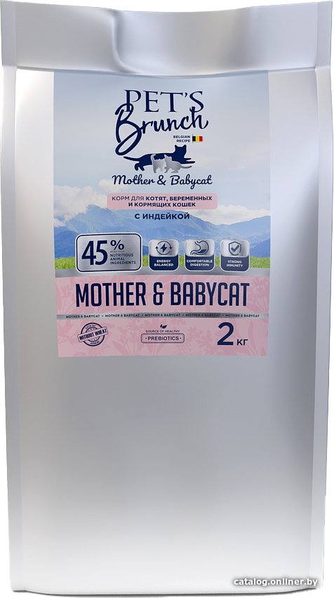 Сухой корм для кошек Pet's Brunch Mother & Babycat (для котят, беременных и кормящих кошек) 2 кг