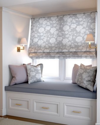 Римская штора Jalux Цветы 0466/4 210x170 (серый)