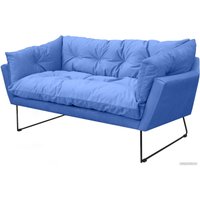 Диван Brioli Анико двухместный (V15/голубой)