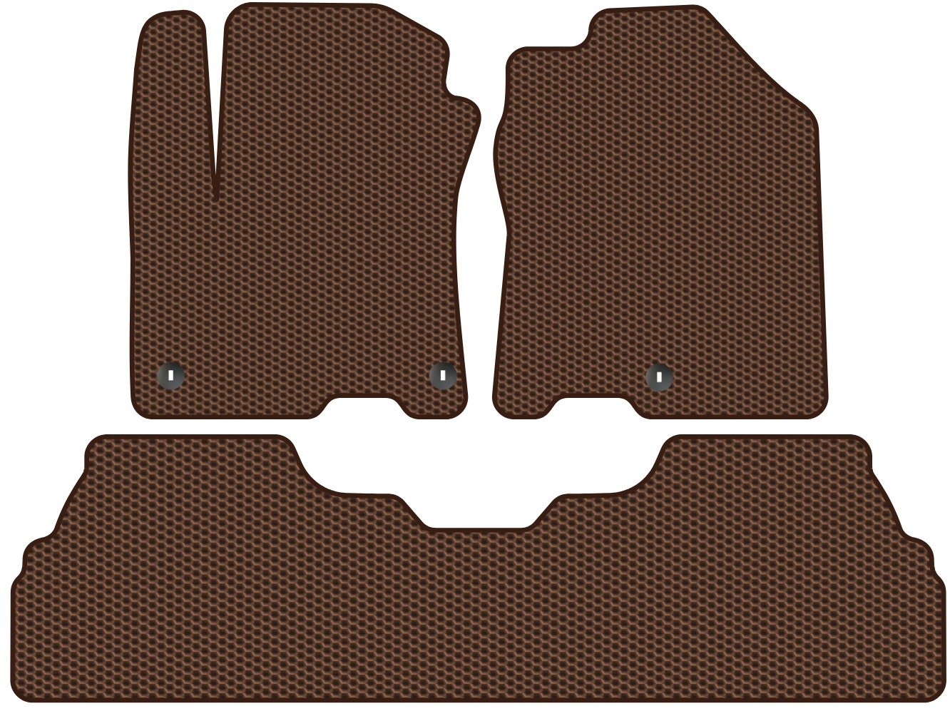 

Комплект ковриков для авто Alicosta Hyundai Kona Electric (suv / OS) 2018 - Н.В. задний цельный (коричневый, сота)