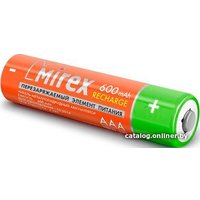 Аккумулятор Mirex AAA 600mAh 4 шт HR03-06-E4