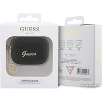 Чехол CG Mobile Guess Glitter Flakes Metal Logo with Charm для AirPods Pro 2 GUAP2GLGSHK (черный)