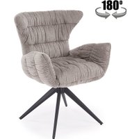 Стул с подлокотниками Halmar K595 (серый/черный)