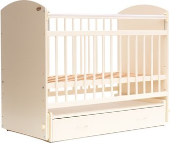 Классическая детская кроватка Bambini Элеганс М 01.10.07 (слоновая кость)