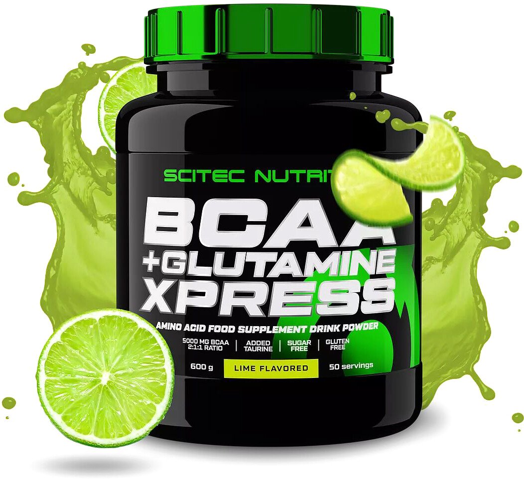 Комплекс Scitec Nutrition BCAA + Glutamine Xpress (600 г, лайм)