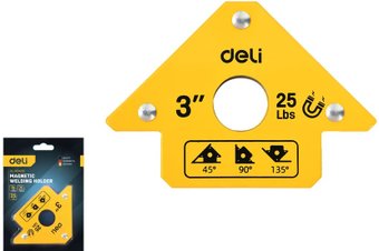 Угольник магнитный Deli DL-HDW25