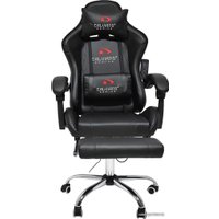 Игровое (геймерское) кресло Calviano Avanti Ultimato (черный, с подножкой)