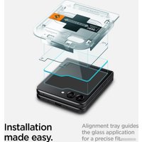 Защитное стекло Spigen Glass TR EZ Fit для Galaxy Z Flip 5 AGL06525 (2шт)