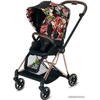 Универсальная коляска Cybex Mios (2 в 1, spring blossom dark, шасси rose gold)