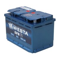 Автомобильный аккумулятор Westa EFB 6СТ-74 VLR Euro низкий (74 А·ч)