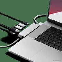 Док-станция Satechi Pro Hub Mini ST-UCPHMIS (серебристый)