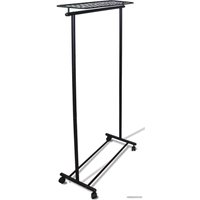 Стойка для одежды Мебелик М 9 на колесах (черный)