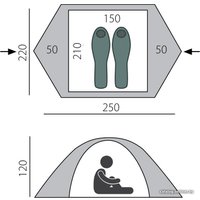 Треккинговая палатка BTrace Ion 2+