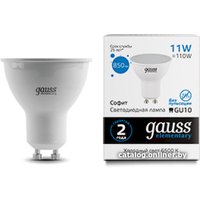 Светодиодная лампочка Gauss Elementary GU10 11Вт 850lm 6500K 13631 (10 шт)