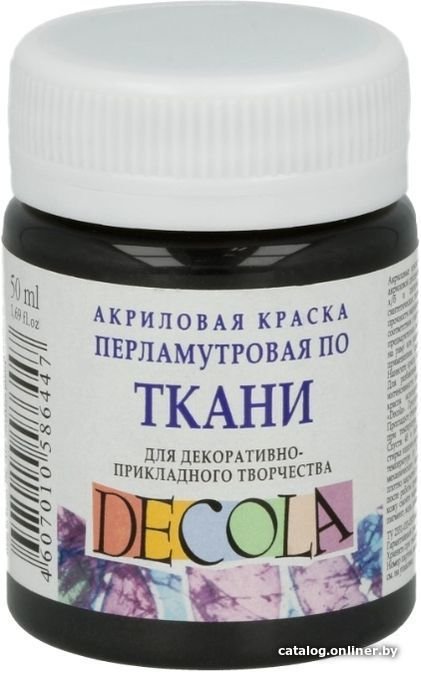 Акриловая краска Decola 5228810 (черный/перламутровый, 50 мл)