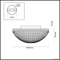 Припотолочная люстра Odeon Light Malagi 4937/3C