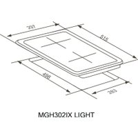 Варочная панель Meferi MGH302IX Light