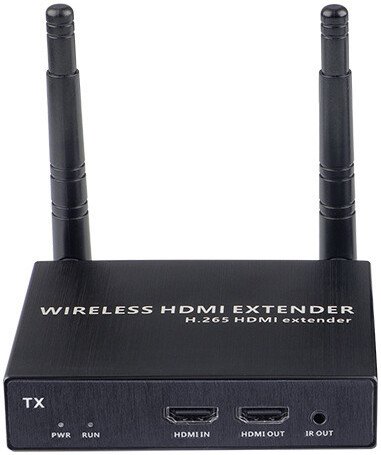 Удлинитель USBTOP Передатчик HDMI по Wi-Fi до 200 метров, активный, FullHD 1080p, (черный)