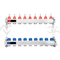 Запорная арматура Varmega Коллектор для теплого пола с расходомерами VM15109 ВР 1"