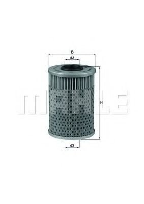 

Масляный фильтр Mahle Knecht OX151D