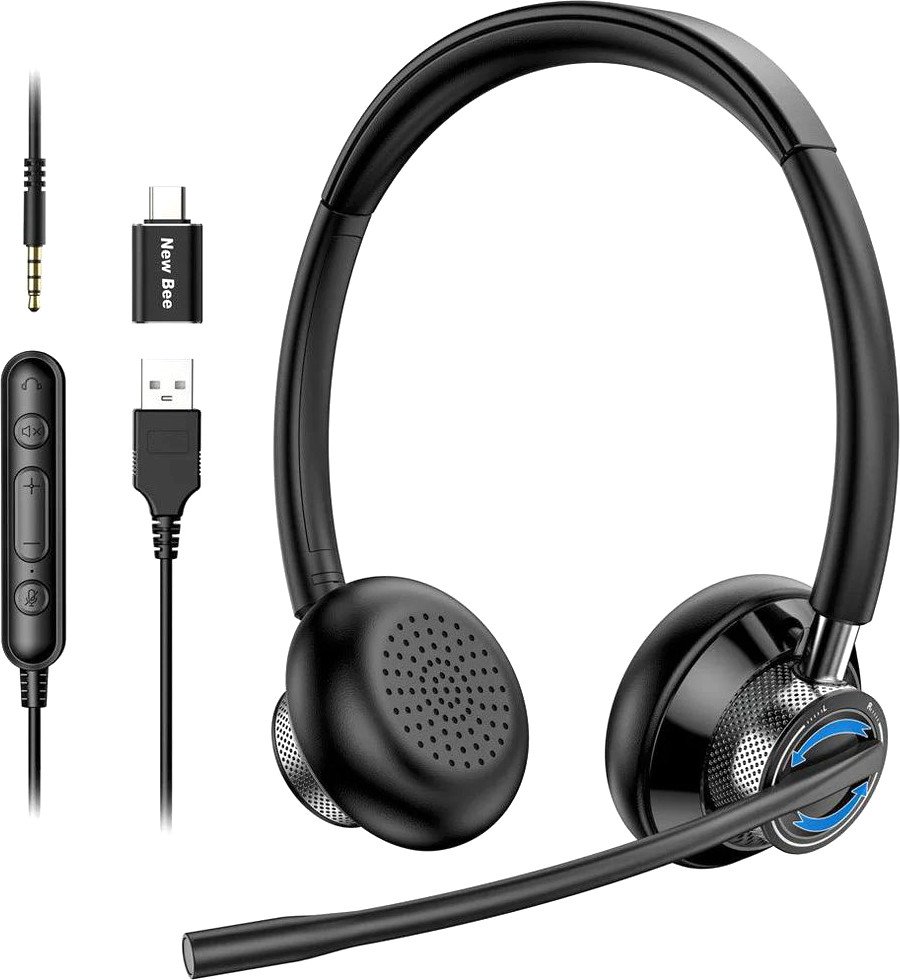 

Офисная гарнитура New Bee H361