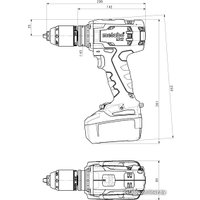 Дрель-шуруповерт Metabo BS 18 LTX Impuls Set 602191960 (с 3-мя АКБ, кейс)