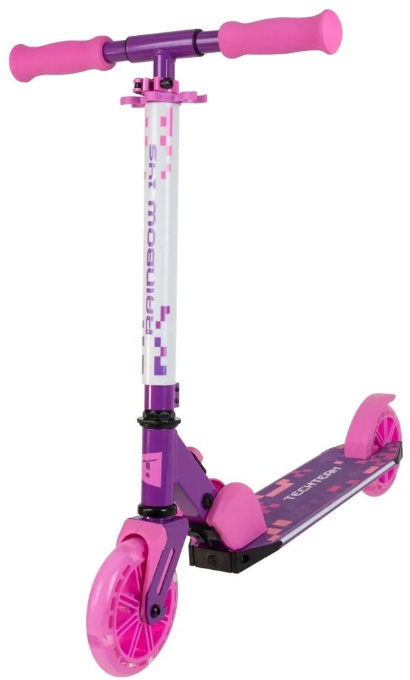 

Двухколесный детский самокат Tech Team Rainbow 145 (фиолетовый/розовый)