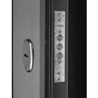 Металлическая дверь Guard MG60 МДФ/МДФ 97х205 левая (серый/белый ясень)