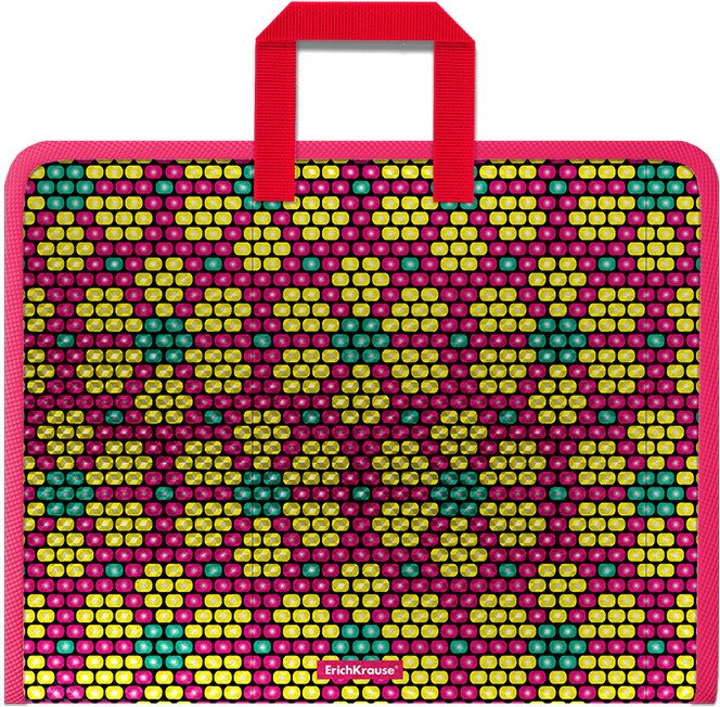 

Набор папок Erich Krause Pink&Yellow Beads с ручками 52847 (4 шт)
