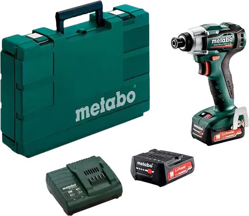 

Гайковерт Metabo PowerMaxx SSD 12 BL 601115500 (с 2-мя АКБ, кейс)