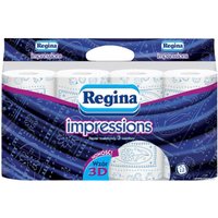 Туалетная бумага Regina Impressions голубая (12 рулонов)