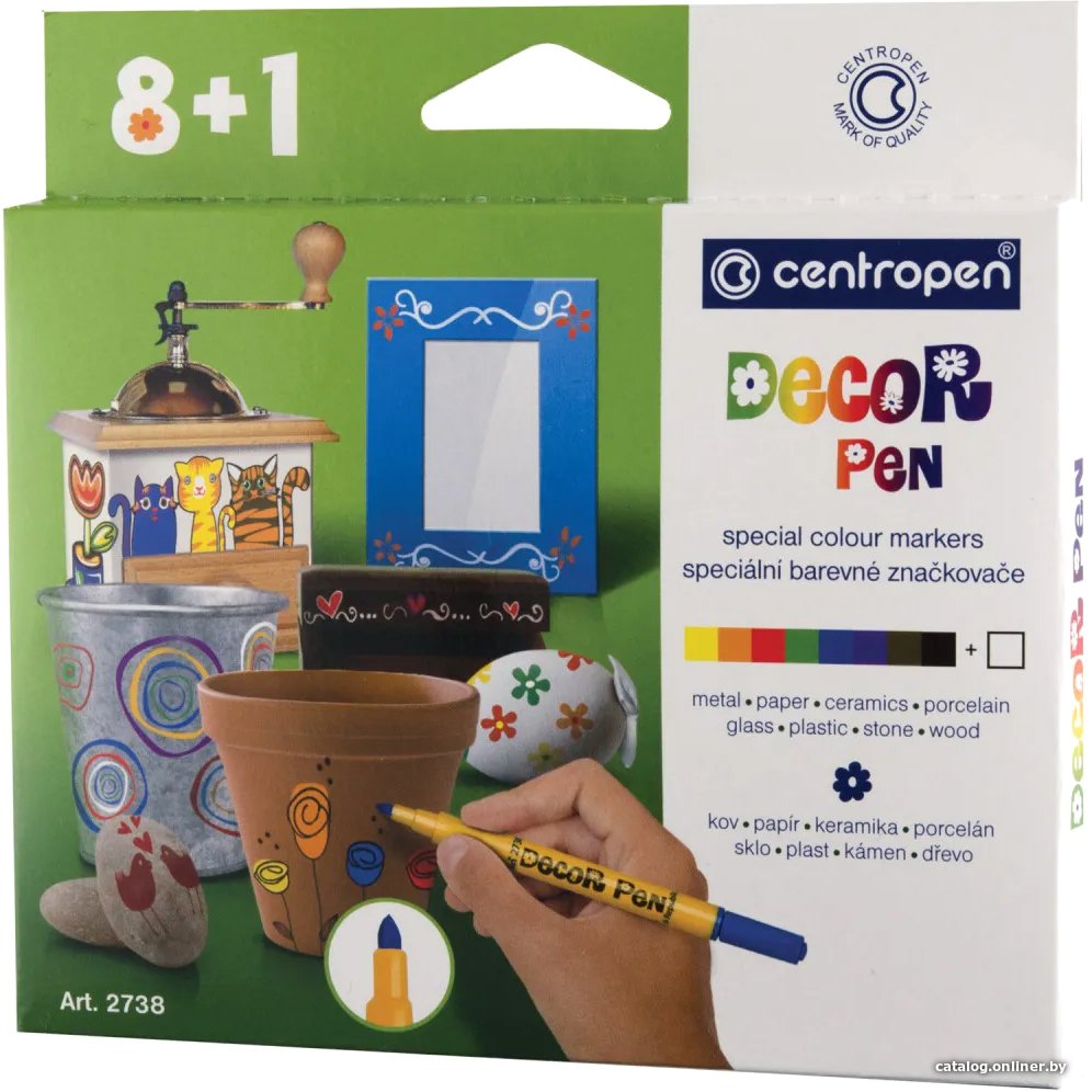 Набор маркеров Centropen Decor Pen 2738 5 2738 0901 (9 шт)